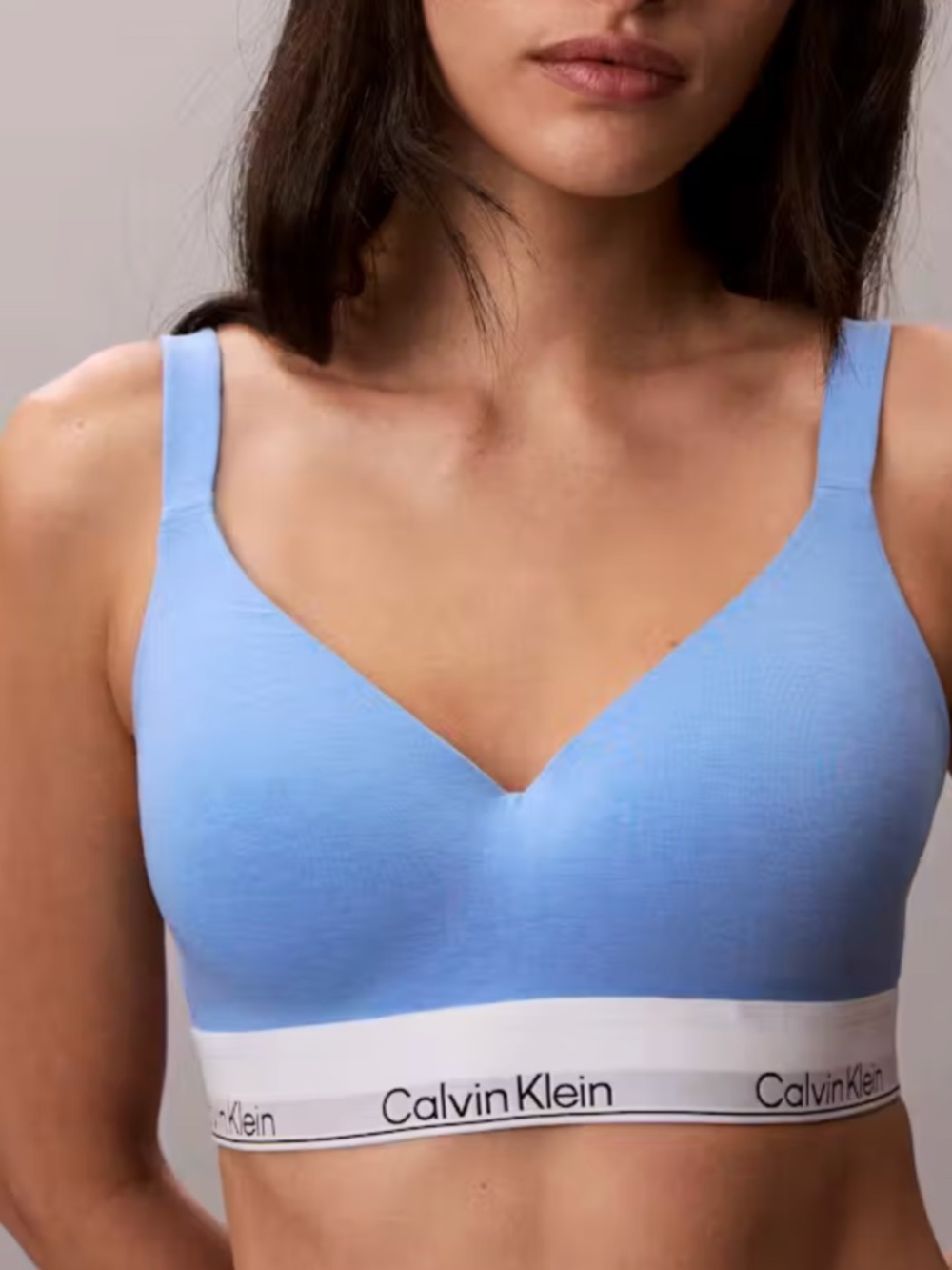 Calvin Klein Women's Icon Cotton Modal Lift Bralette – Blue Size LARGE NWT
